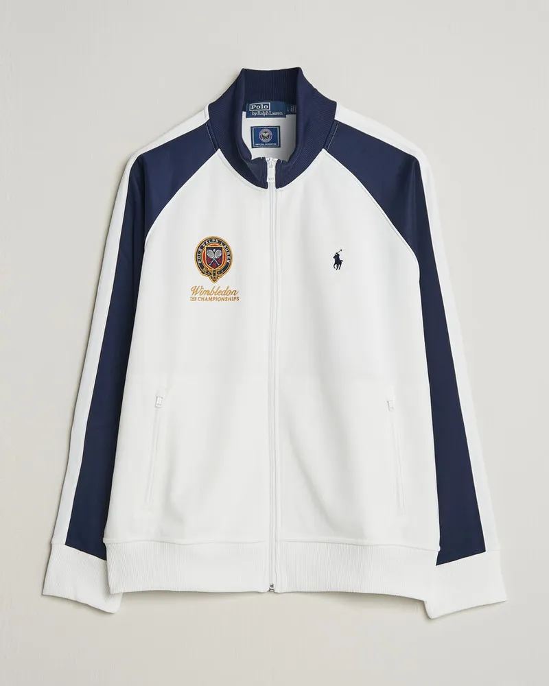 Ralph Lauren Full Zip Pullover Ceramic White Weiß