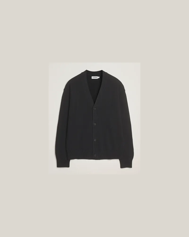 J.Lindeberg Eddy Wool/Cotton Knitted Cardigan Black Schwarz
