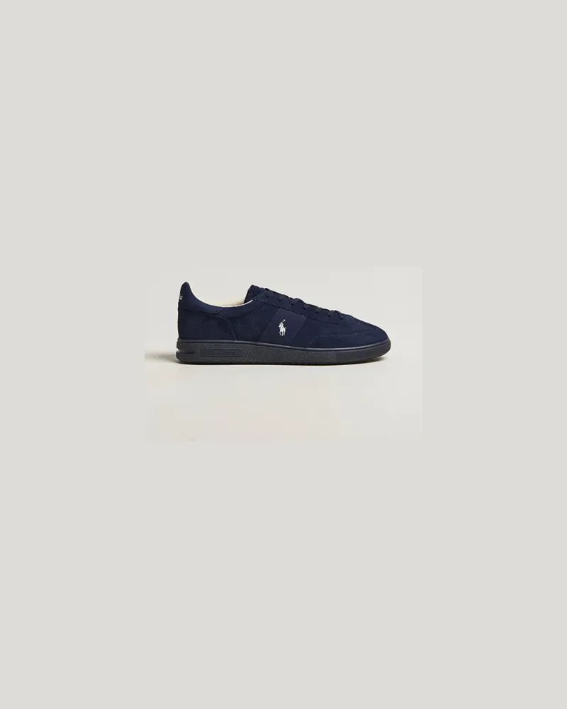 Ralph Lauren Polo Ralph Lauren Bedford Suede Sneaker Tonal Navy Blau