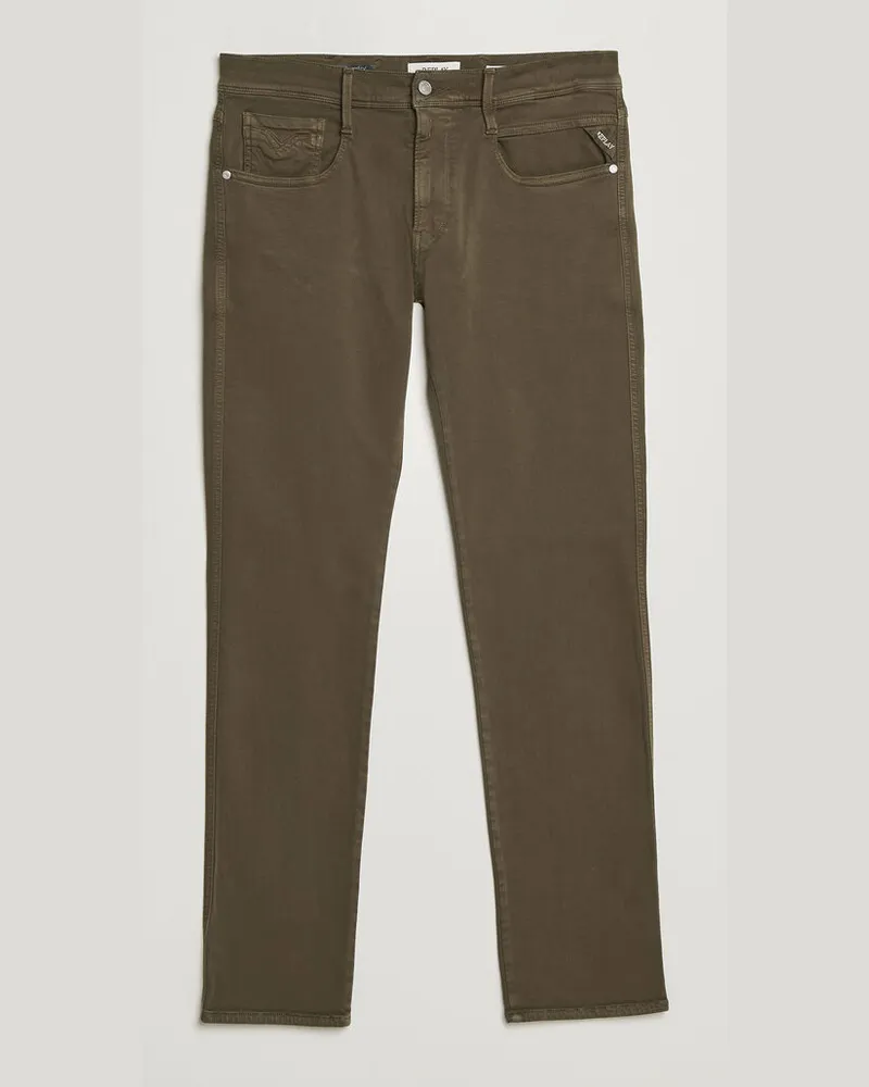 Replay Anbass Hyperflex 5-Pocket Pants Ivy Green Grün