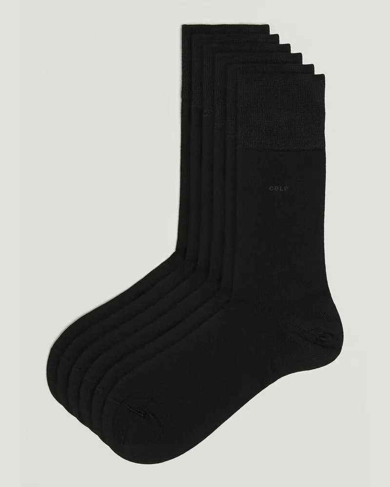 CDLP 6-Pack Mid Length Socks Black Schwarz