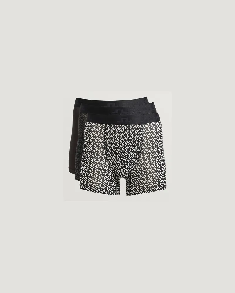 J.Lindeberg Bridge Lyocell Boxer Black Multi Mehrfarbig