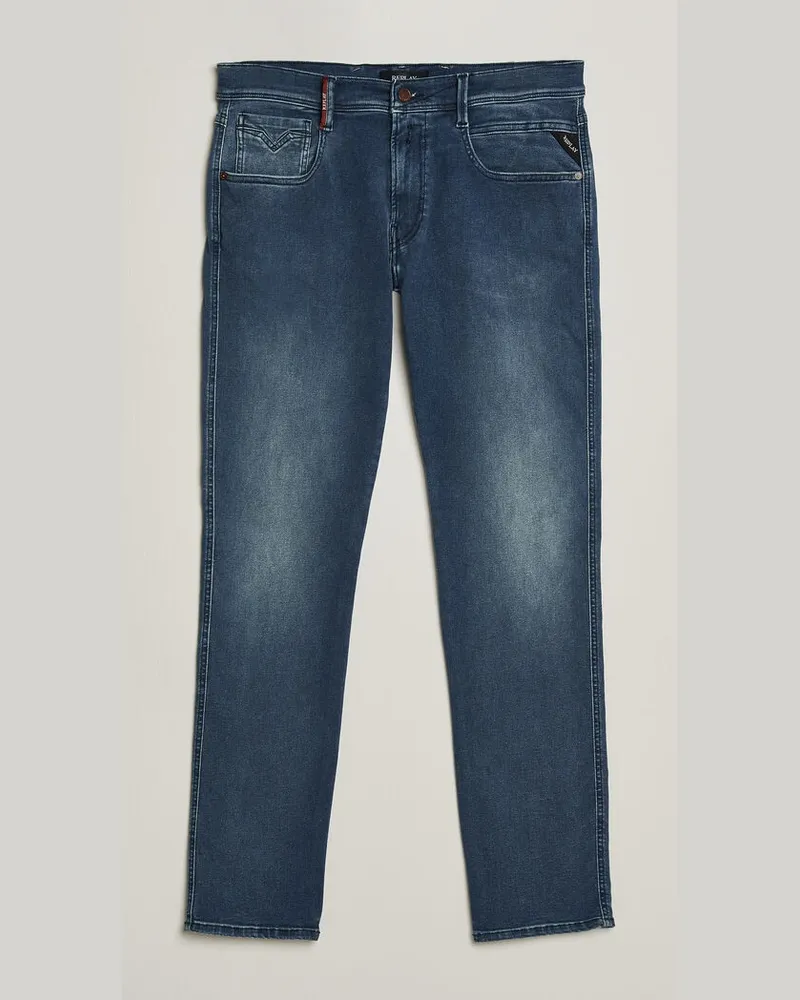 Replay Anbass Hyperflex Jeans Dark Blue Blau