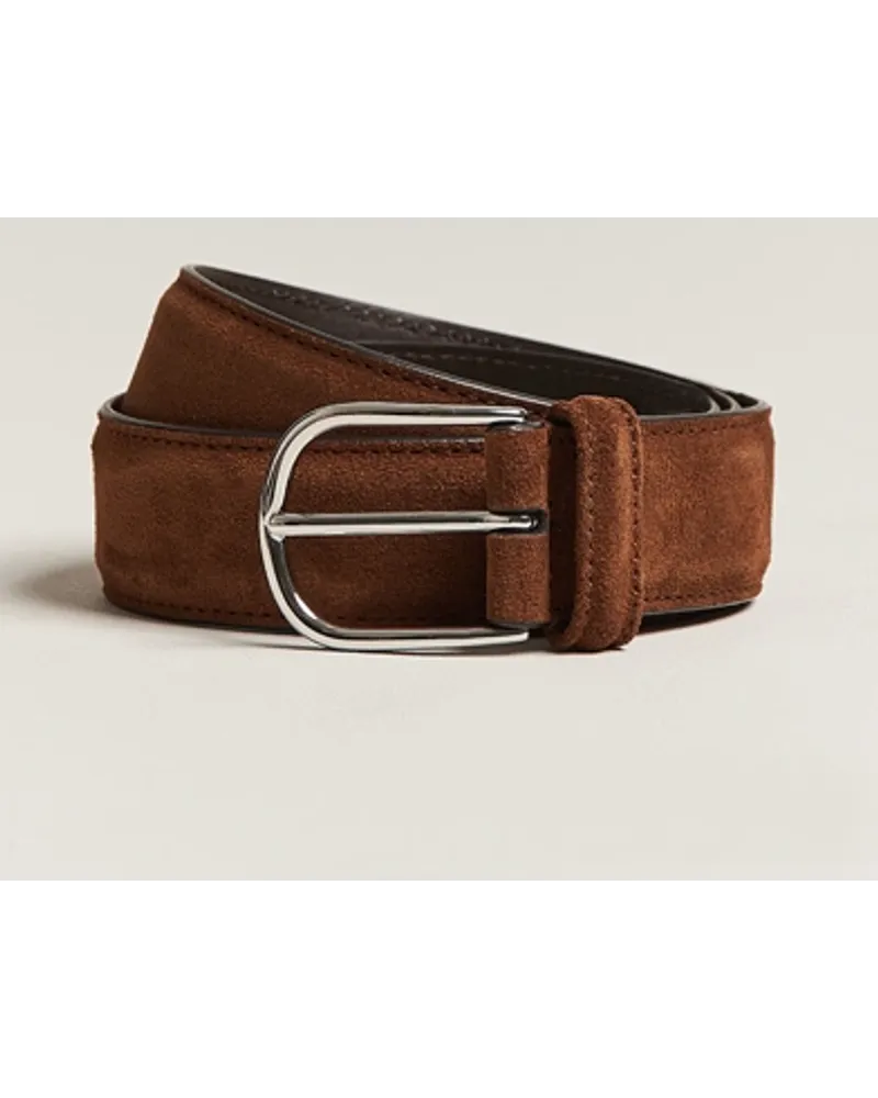 Anderson's Suede 3,5 cm Belt Brown Braun