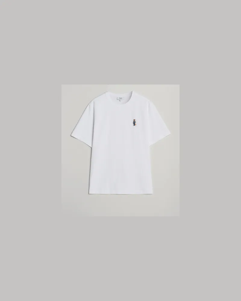 Kitsuné Dressed Fox T-Shirt White Weiß