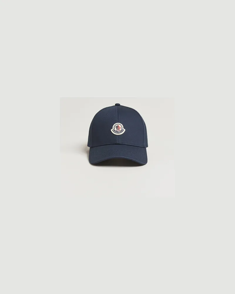 Moncler Logo Baseball Cap Navy Blau