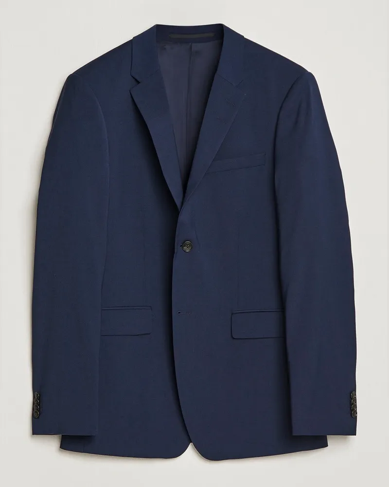 Tiger of Sweden Jerretts Wool Travel Suit Blazer Royal Blue Blau
