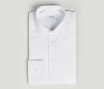 Slim Fit Twill Cut Away Shirt White