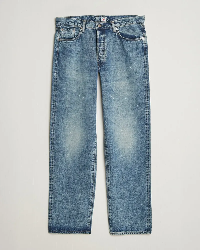 Edwin Jeans Loose Straight Rainbow Selvage Jeans Mid Used Blau