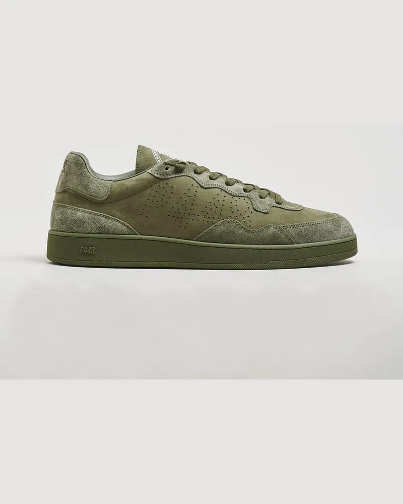 P448 Vert Leather Sneaker Army Green Grün