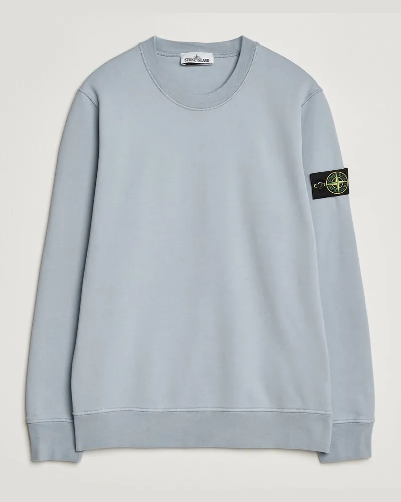Stone Island Garment Dyed Fleece Sweatshirt Ash Grey Grau