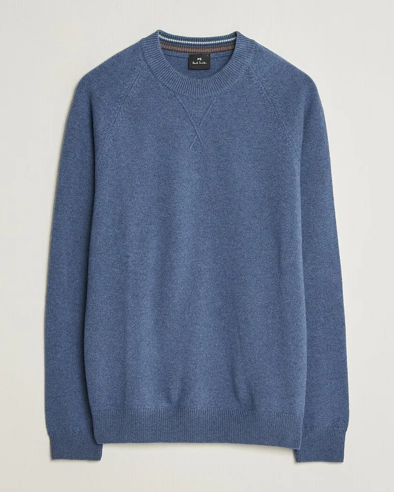 Paul Smith Wool Knitted Sweater Blue Blau