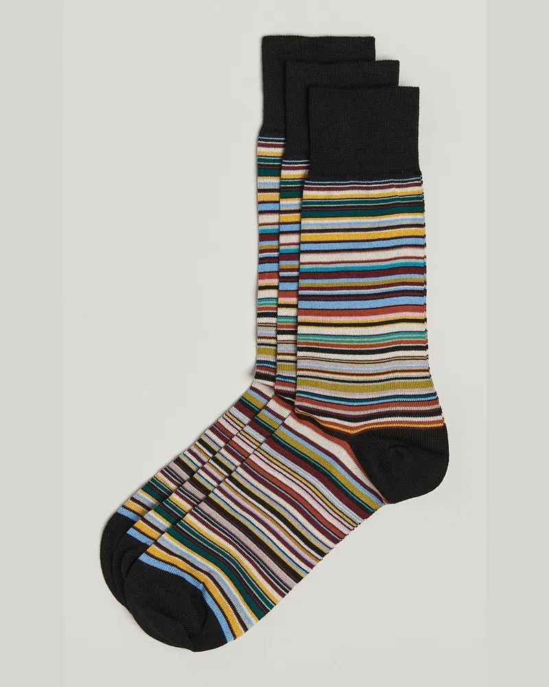 Paul Smith 3-Pack Sock Multistripe Mehrfarbig