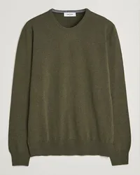 Gran Sasso Woll/Cashmere Rundhals Olive Green Grün