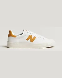 New Balance B100 Sneakers White/Yellow Weiß