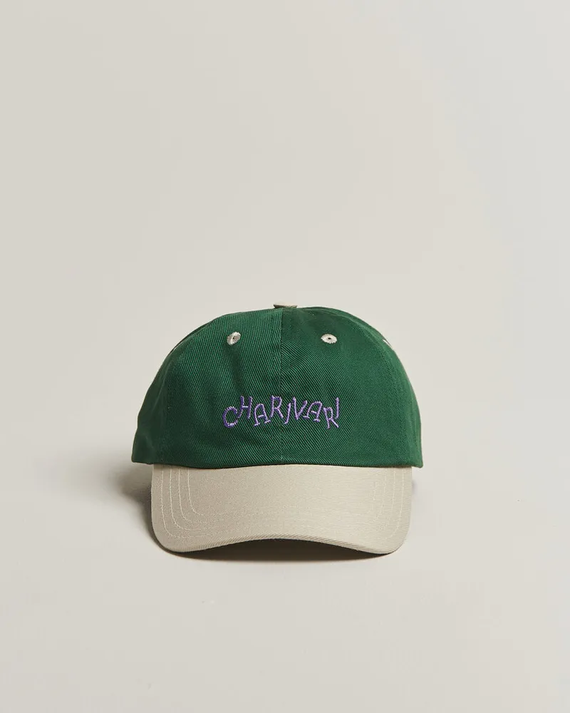 Drake's Charivari Twill Baseball Cap Green/Ecru Mehrfarbig