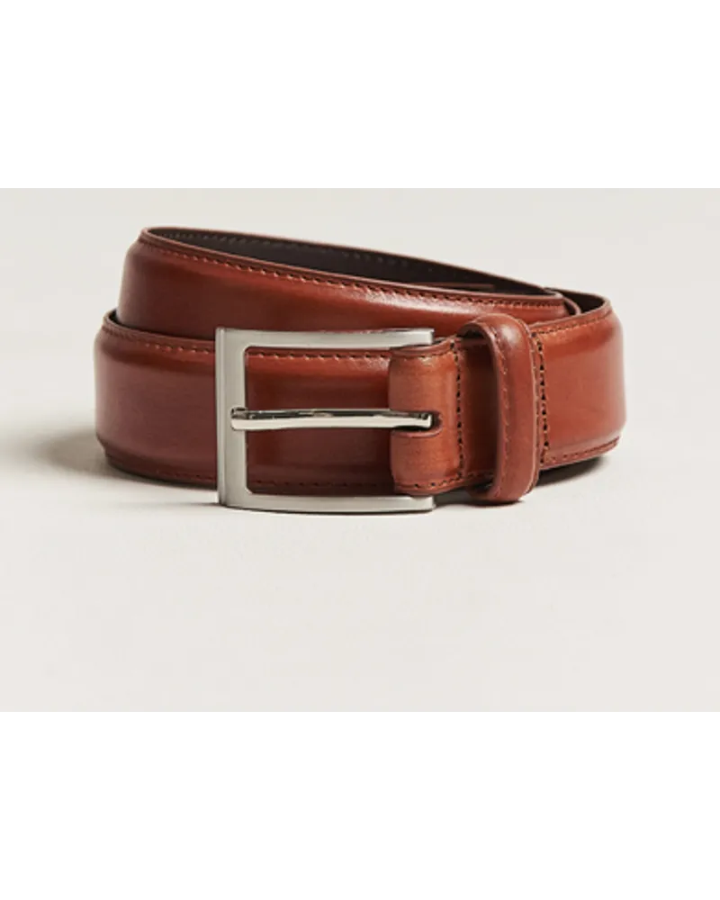 Loake 1880 Philip Leder Belt Mahogany Braun