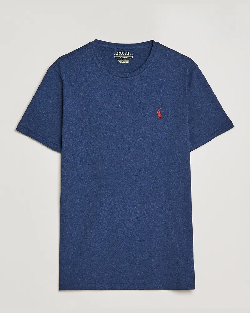 Ralph Lauren Crew Neck T-Shirt Spring Navy Heather Blau