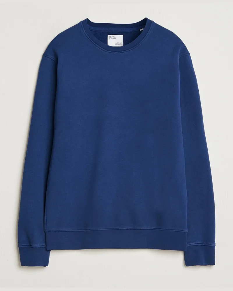 COLORFUL STANDARD Classic Organic Crew Neck Sweat Marine Blue Blau