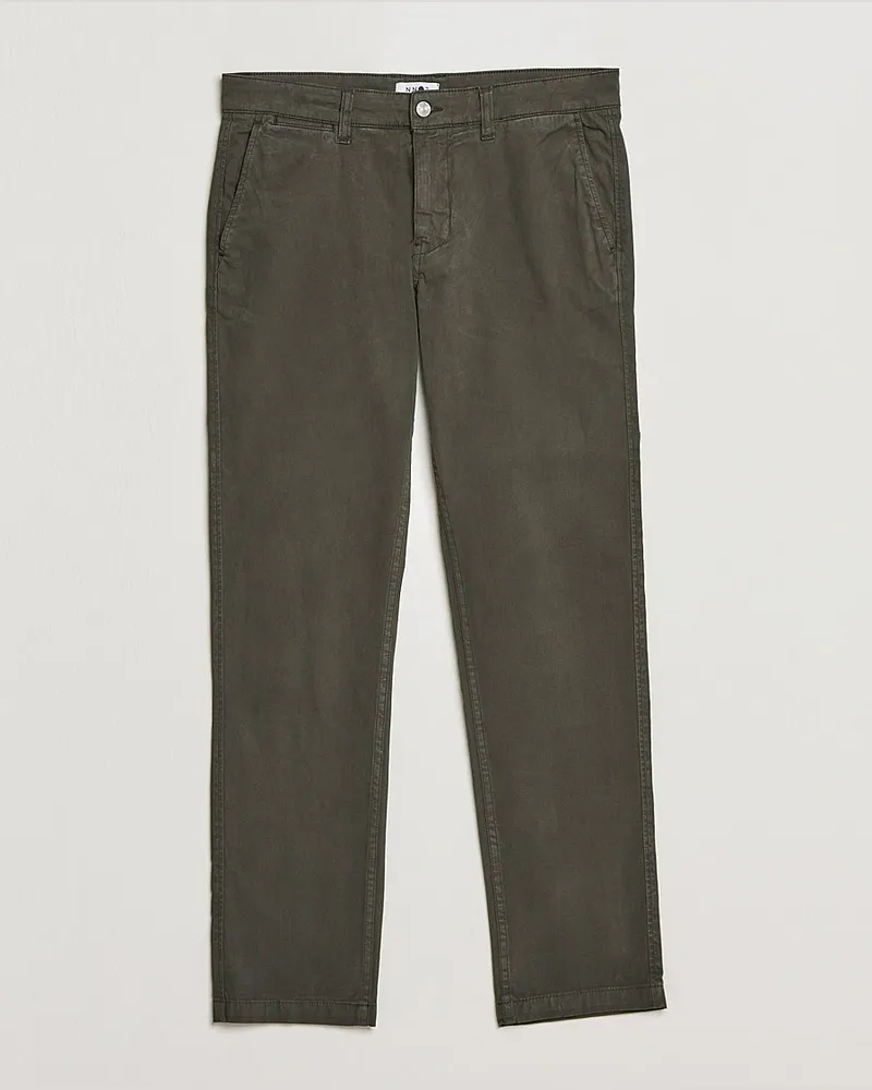 NN 07 Marco Slim Fit Stretch Chinos Dark Green Grün