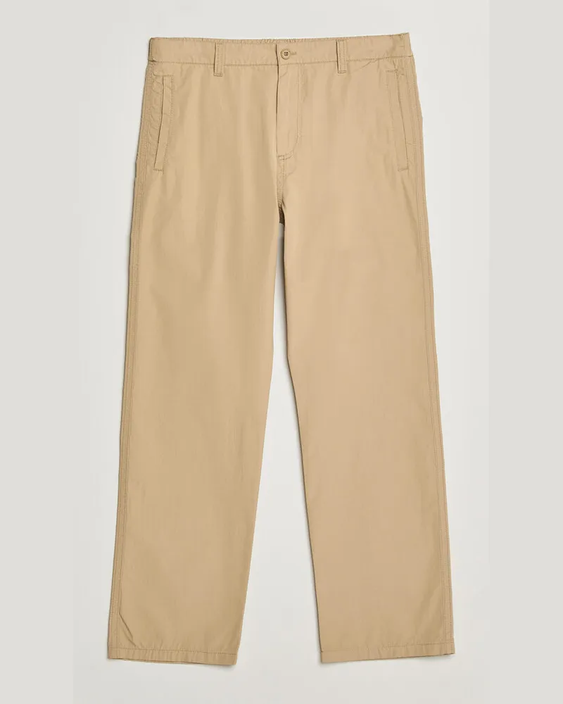 Filippa K Flynn Washed Cotton Drawstring Trousers Canvas Beige Beige