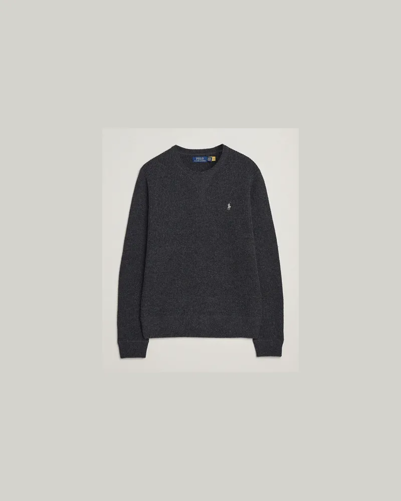 Ralph Lauren Cotton/Wool Pullover Dark Granite Heather Grau