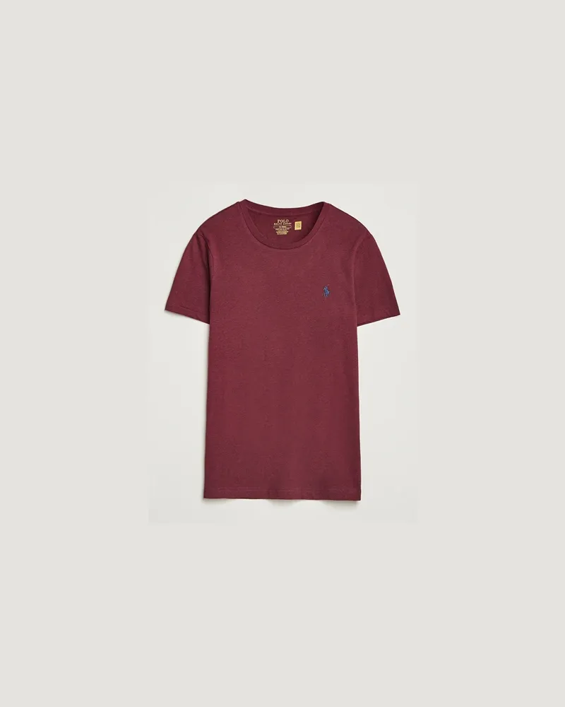 Ralph Lauren Crew Neck T-Shirt Spring Wine Heather Rot