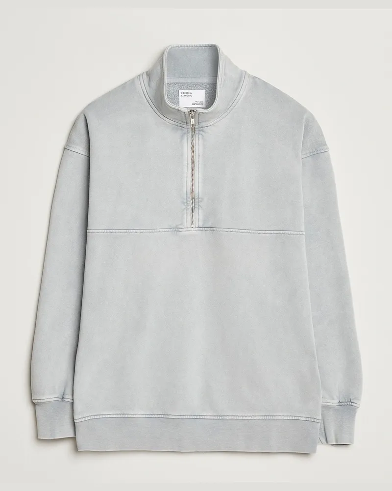 COLORFUL STANDARD Classic Organic Half-Zip Faded Grey Grau