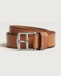 Anderson's Bridle Stiched 3,5 cm Leder Belt Tan Braun