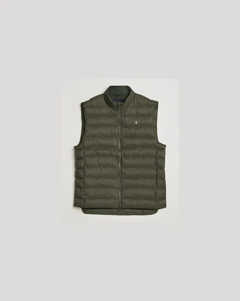 Morris Norfolk Liner Vest Olive Grün