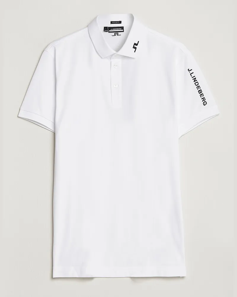 J.Lindeberg Regular Fit Tour Tech Stretch Polo White Weiß