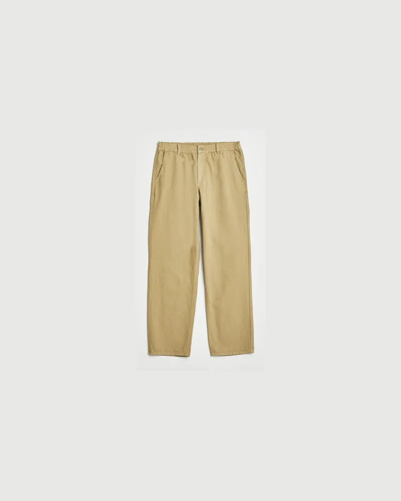 forét Clay Twill Pants Khaki Beige