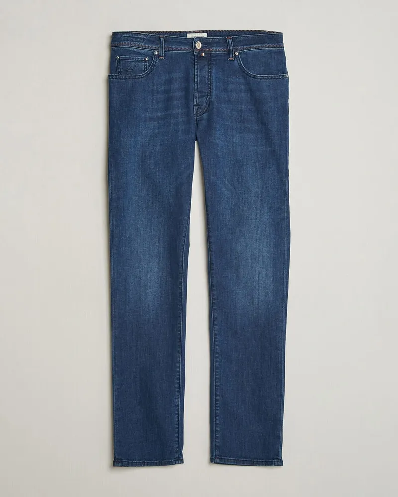 Jacob Cohën Bard Slim Fit Stretch Jeans Mid Blue Blau