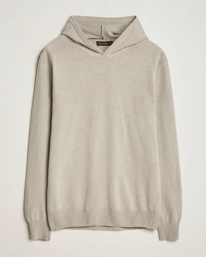 Oscar Jacobson Pascal Wool/Cashmere Hoodie Beige Beige