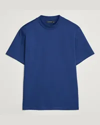 J.Lindeberg Ace Stehkragen T-Shirt Estate Blue Blau