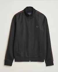 Fred Perry Taped Sweatjacke Black Schwarz