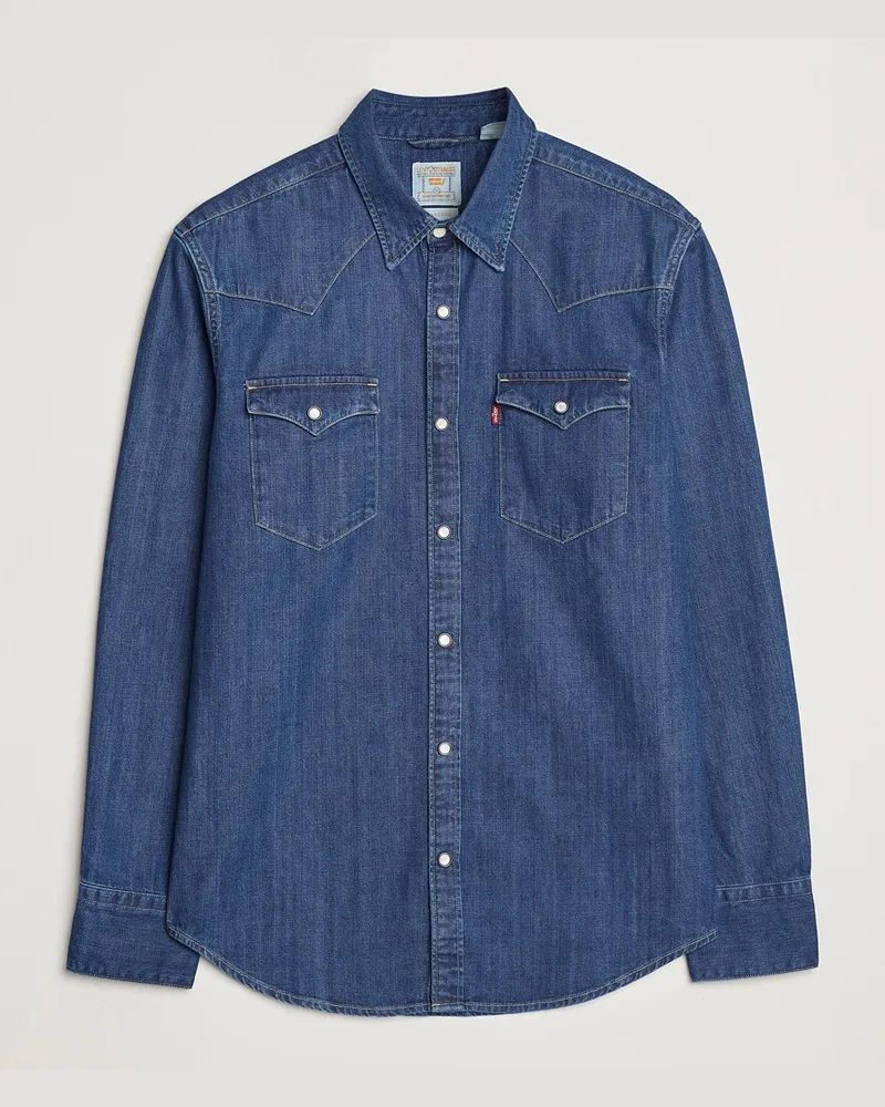 Levi's Barstow Western Standard Shirt Medium Blue Blau