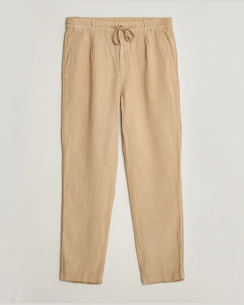 Ralph Lauren Prepster Linen Trousers Classic Khaki Beige