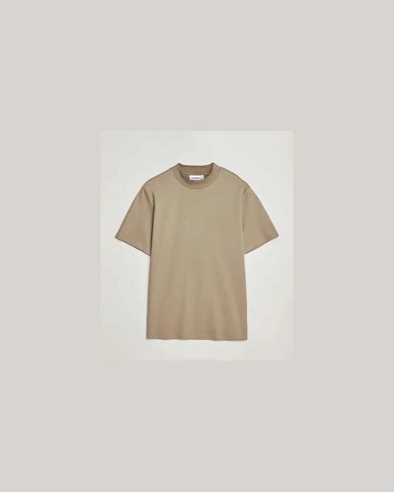 J.Lindeberg Ace Mock Neck T-Shirt Brindle Braun