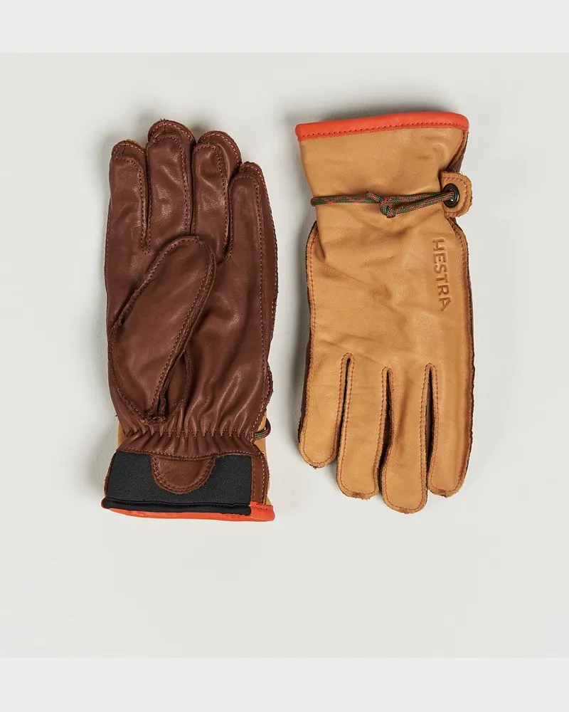Hestra Wakayama Leather Ski Glove Cognac/Brown Braun