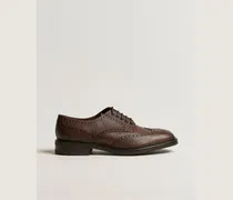 Badminton Brogue Dark Brown Grain
