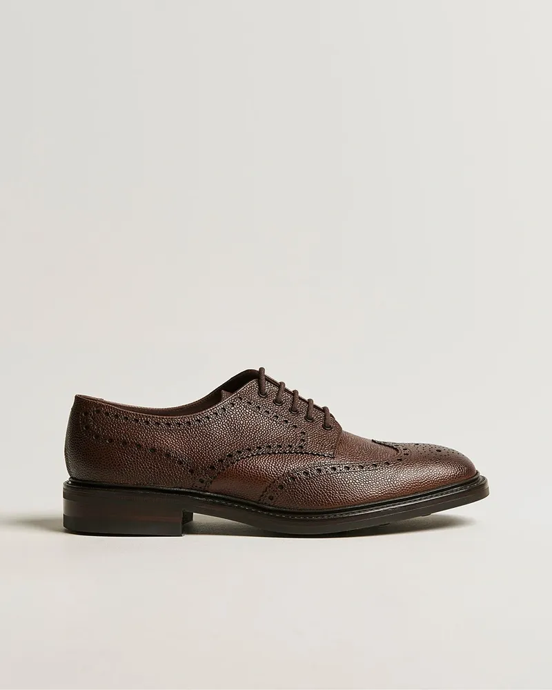 Loake 1880 Badminton Brogue Dark Brown Grain Braun