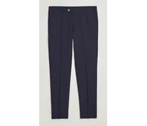 Denz Structured Woll Trousers Blue