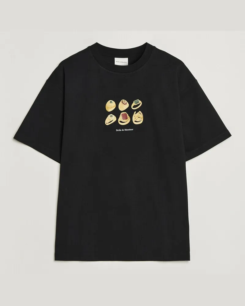 Drôle de Monsieur Rings T-Shirt Black Schwarz