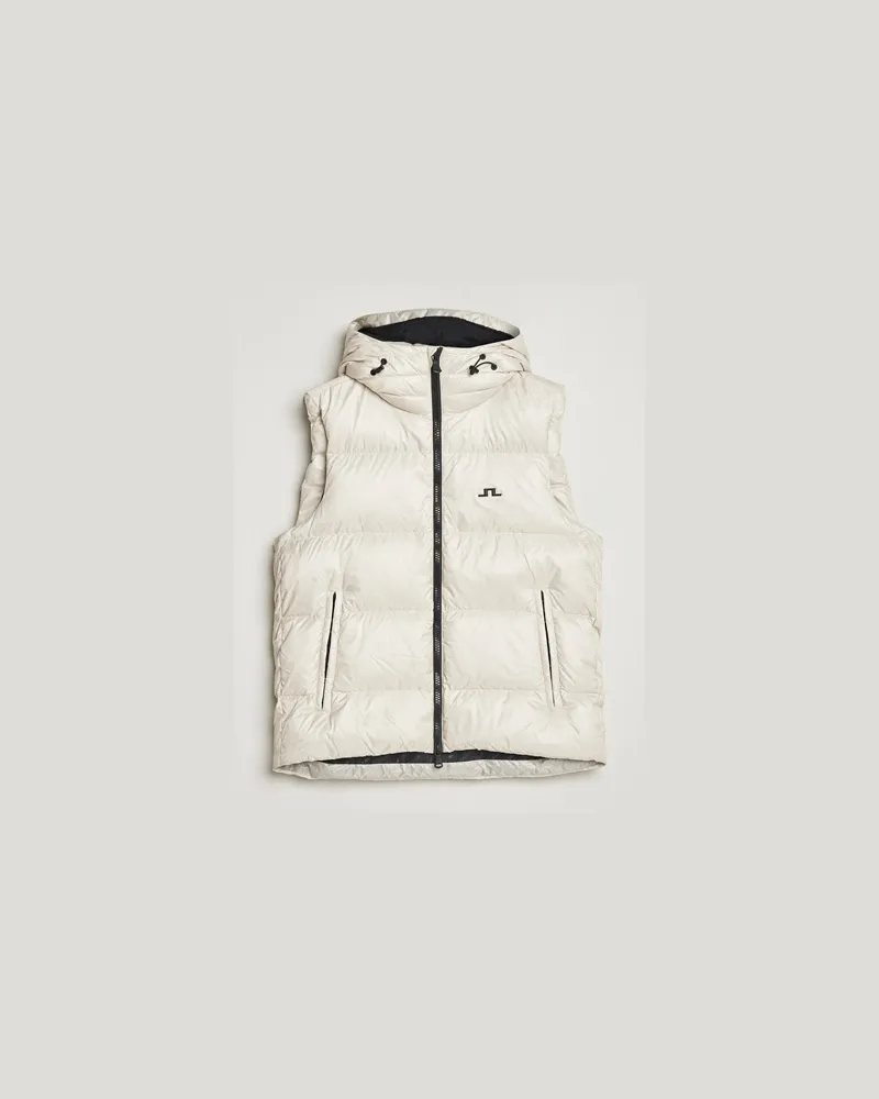 J.Lindeberg Daryl Down Hooded Vest Moonbeam Beige