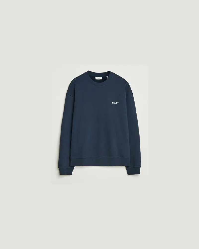 NN 07 Dagon Crew Neck Sweatshirt Navy Blau
