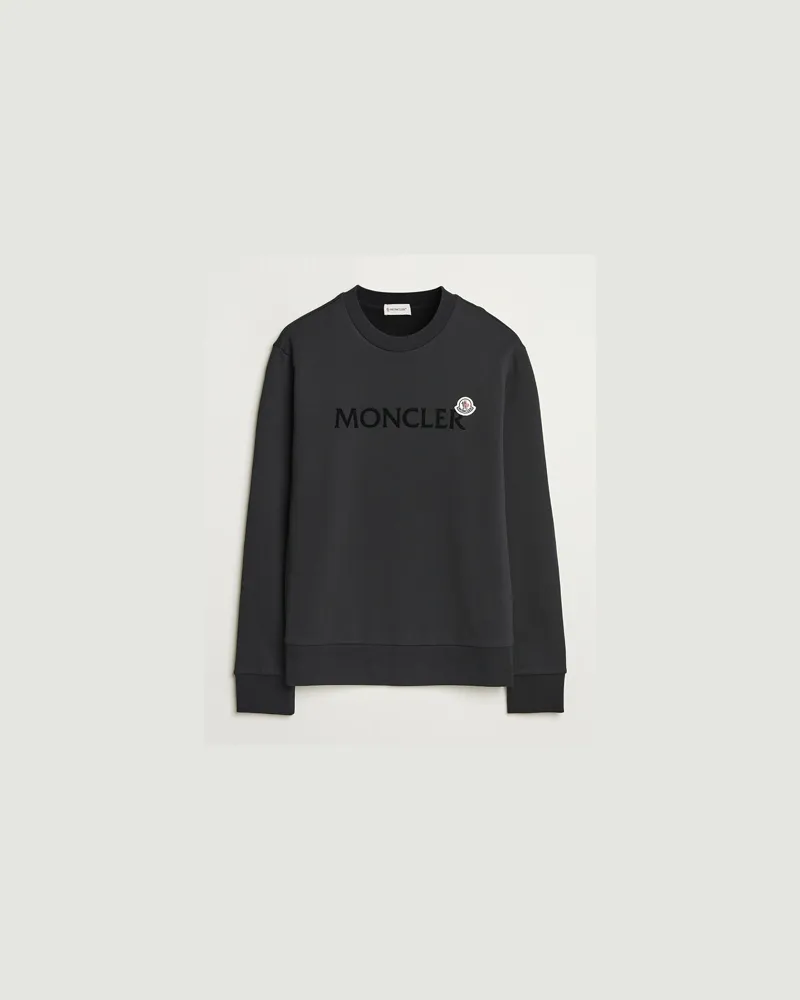 Moncler Lettering Logo Sweatshirt Black Schwarz