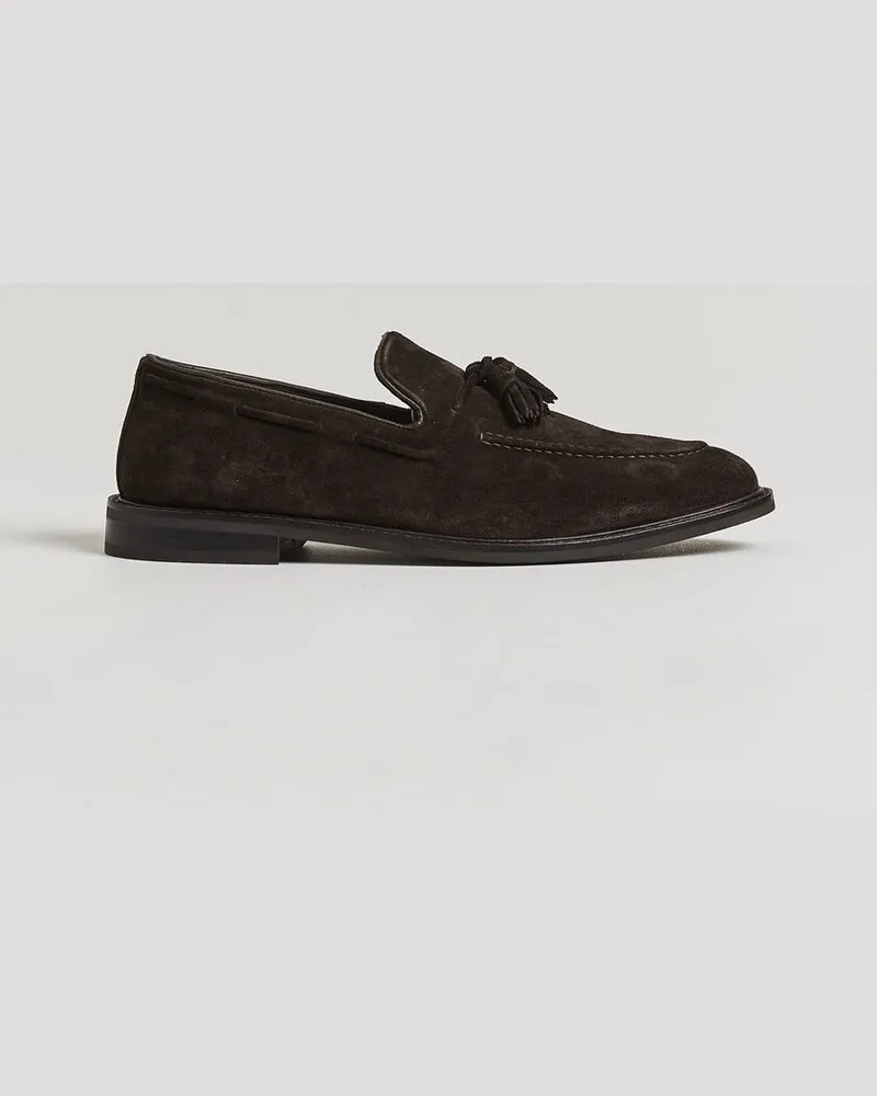 Gant Lozham Suede Tassle Loafer Dark Brown Braun