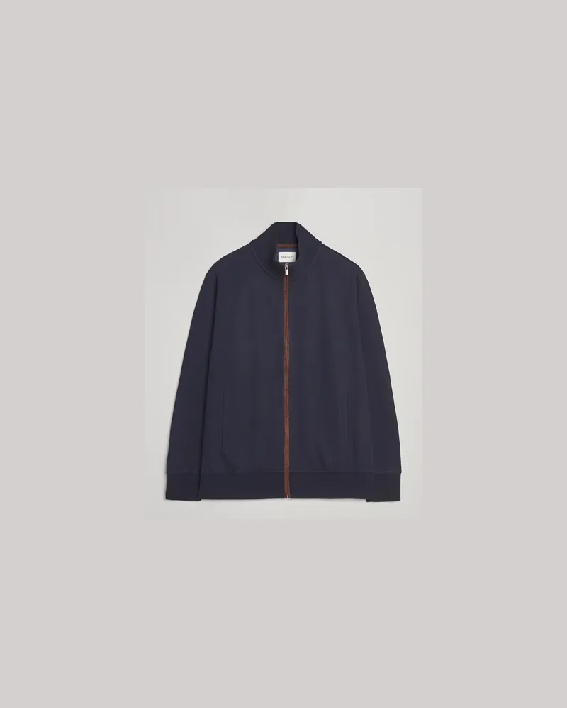 Gant Sacker Rib Full Zip Evening Blue Blau