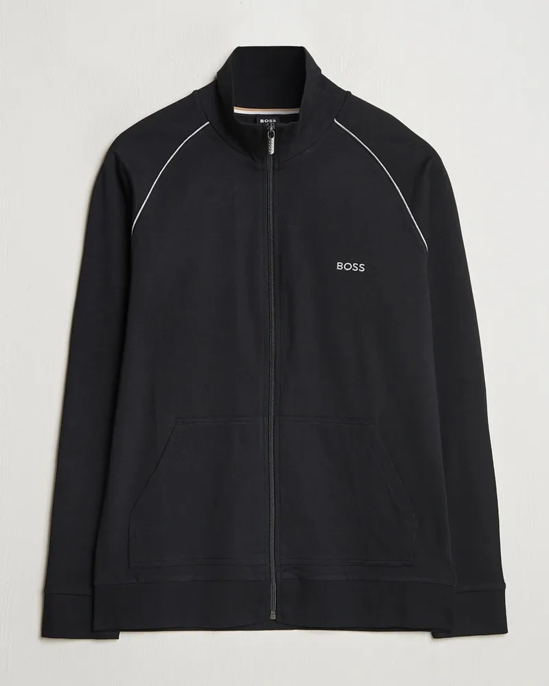 HUGO BOSS Mix & Match Full Zip Jacket Black Schwarz